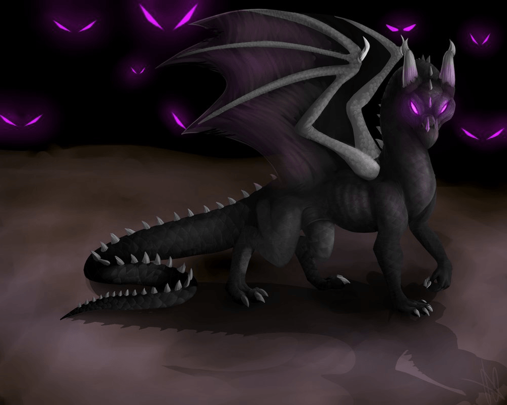 Minecraft Wallpaper Baby Ender Dragon