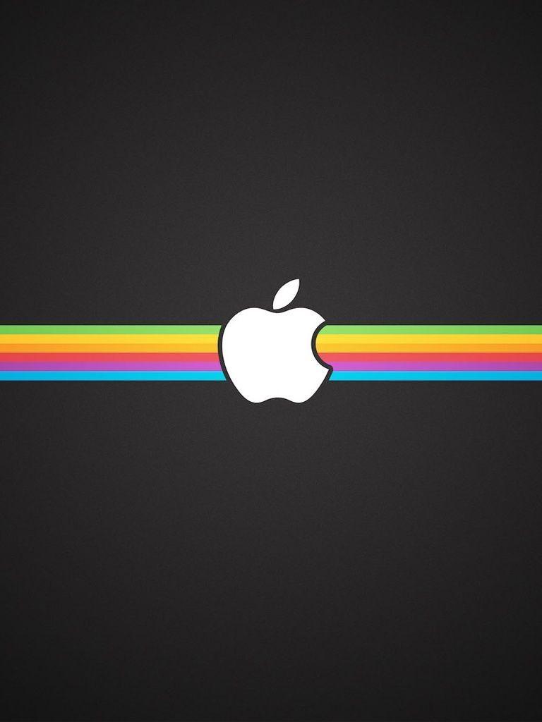 Apple Logo Rainbow Wallpapers Wallpaper Cave