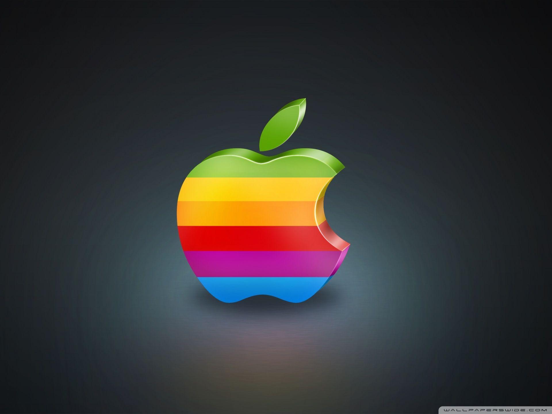 Apple Logo Rainbow Wallpapers Wallpaper Cave