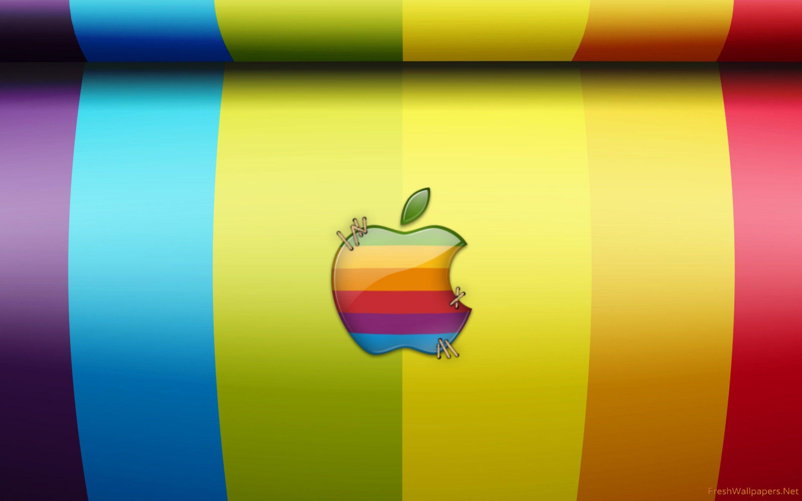 Apple Logo Rainbow Wallpapers Wallpaper Cave