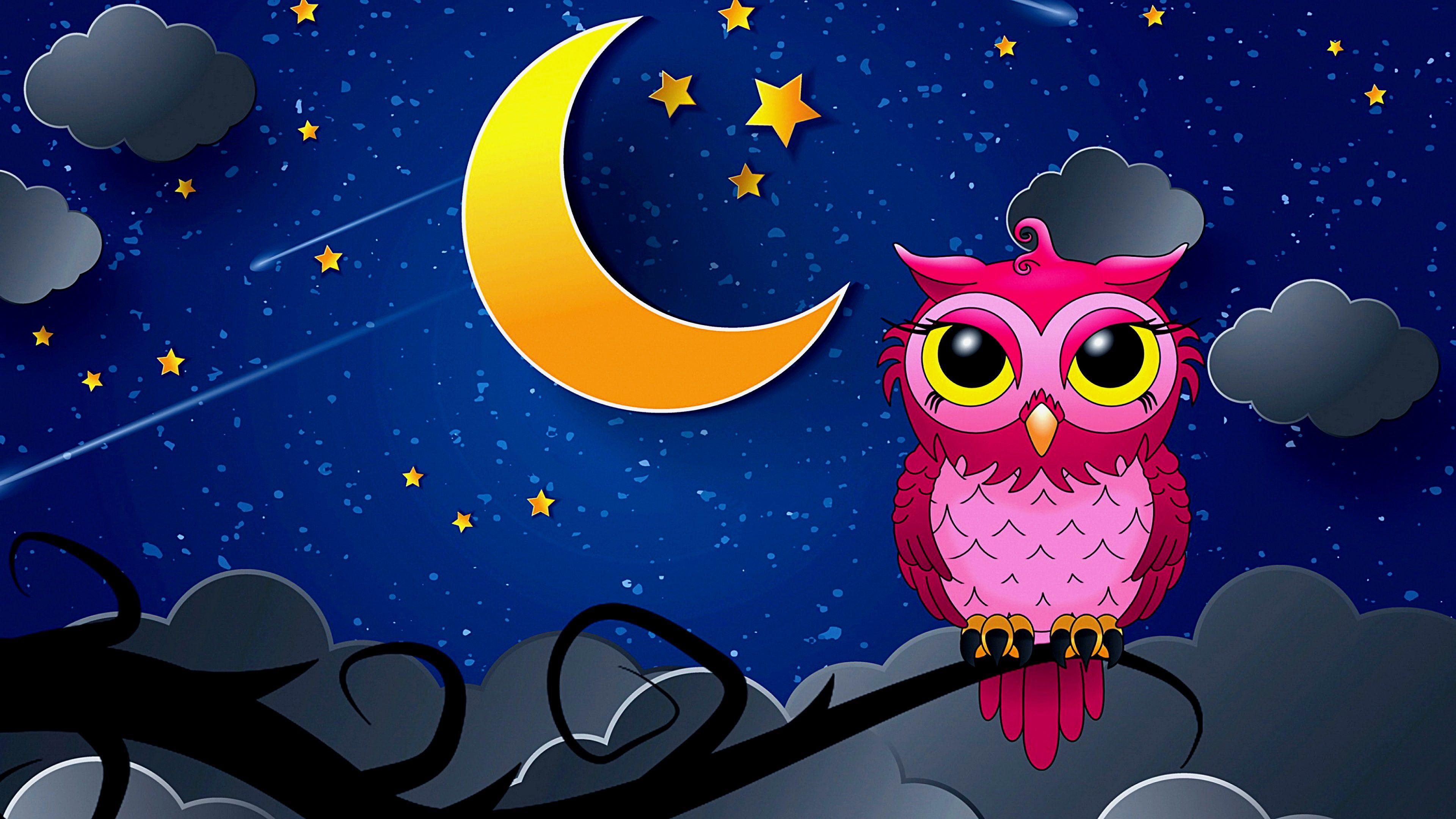 Wallpapers Owl Pink Wallpaper Cave