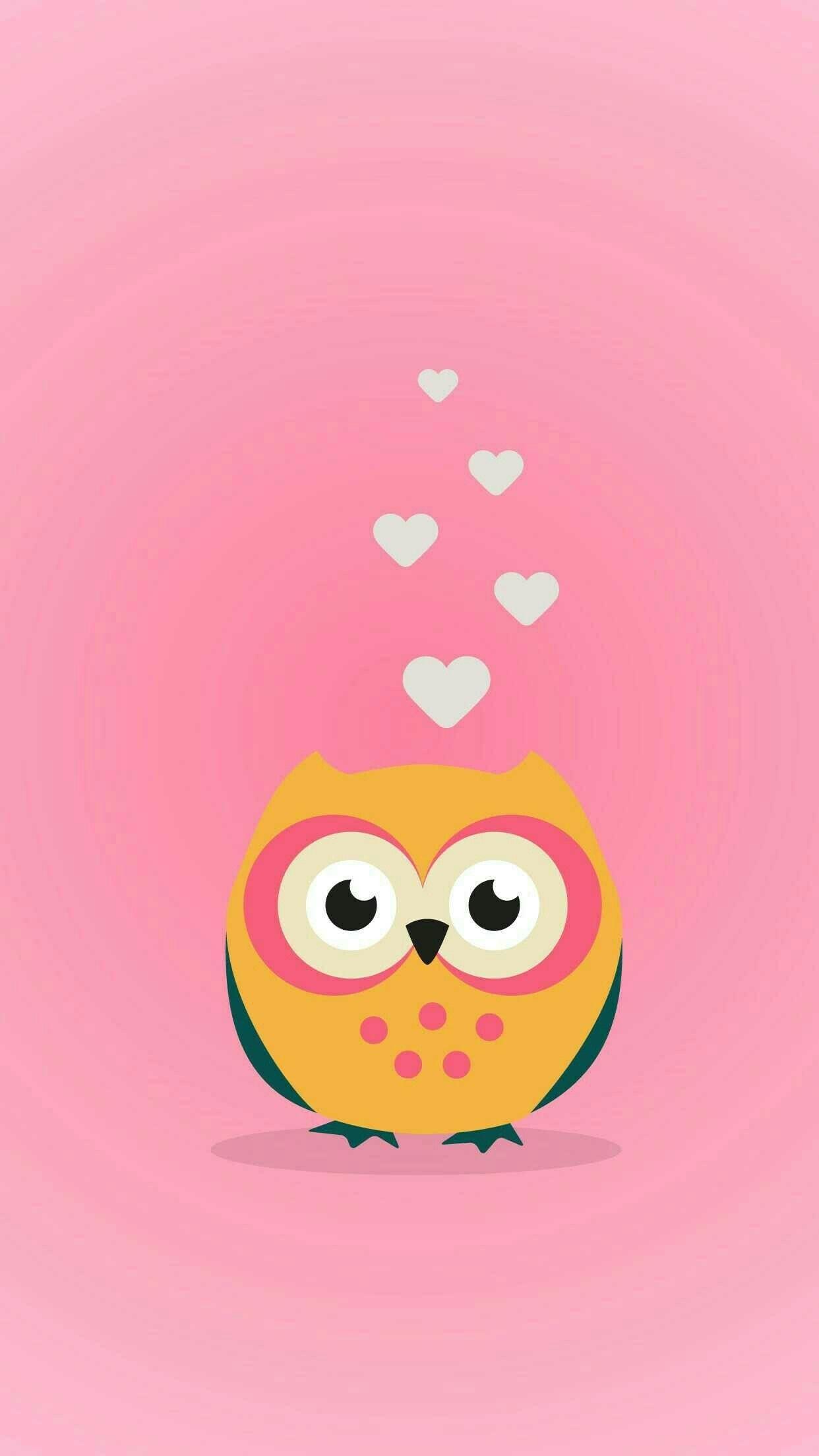 Wallpapers Owl Pink Wallpaper Cave