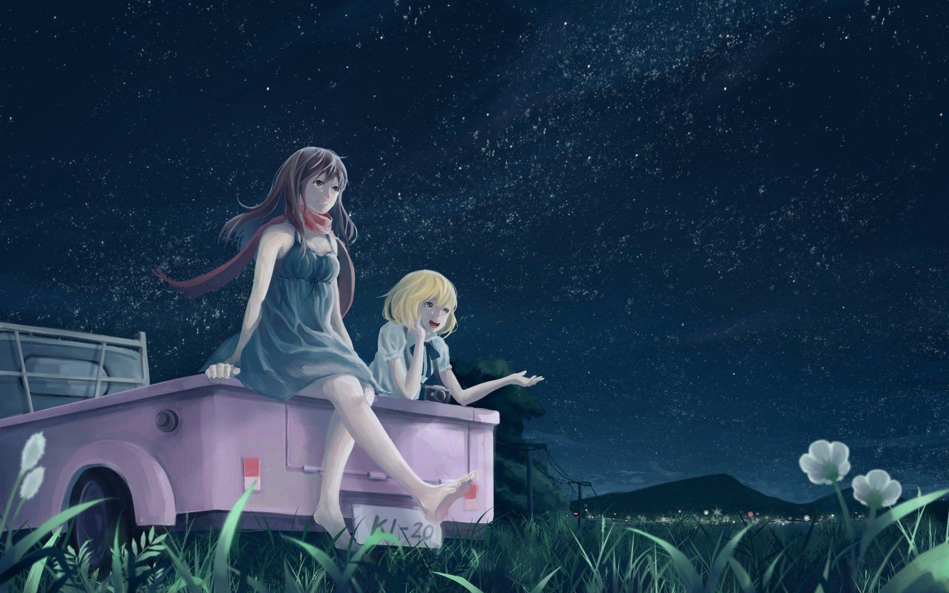 Anime Night Wallpapers Wallpaper Cave