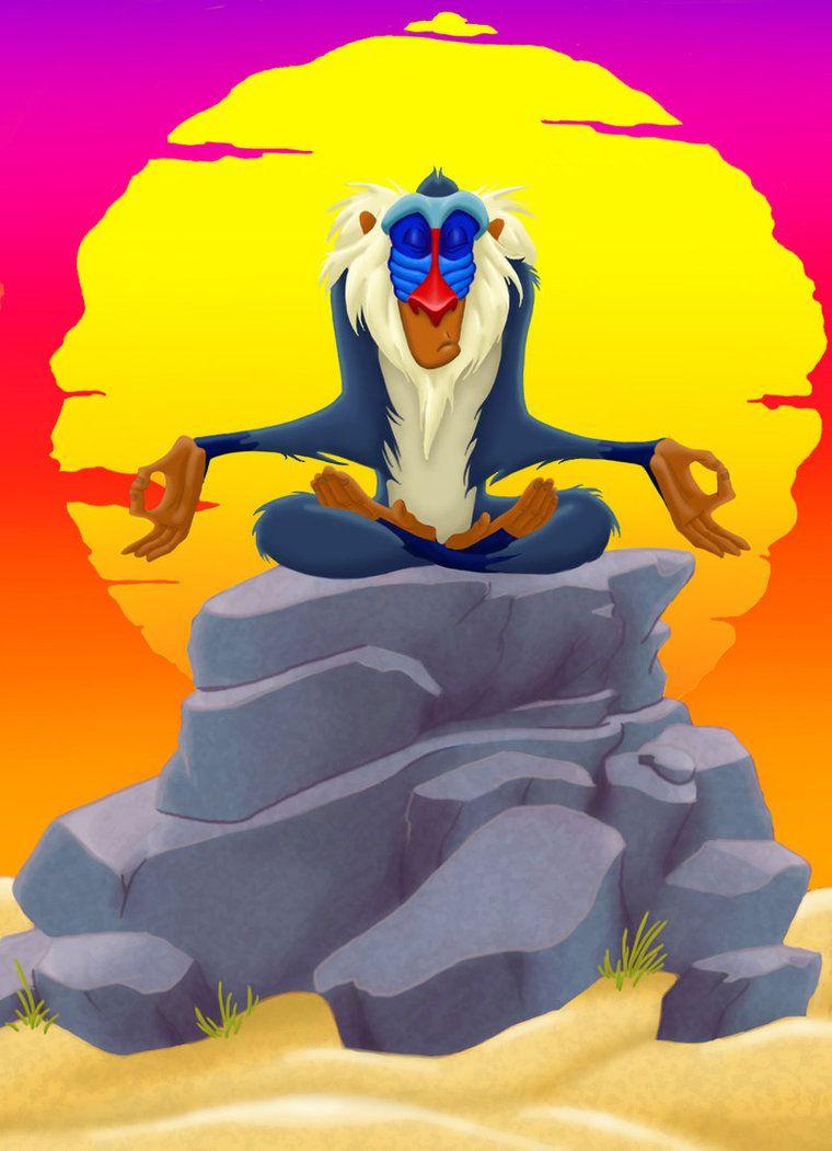 Lion King Rafiki Meditating