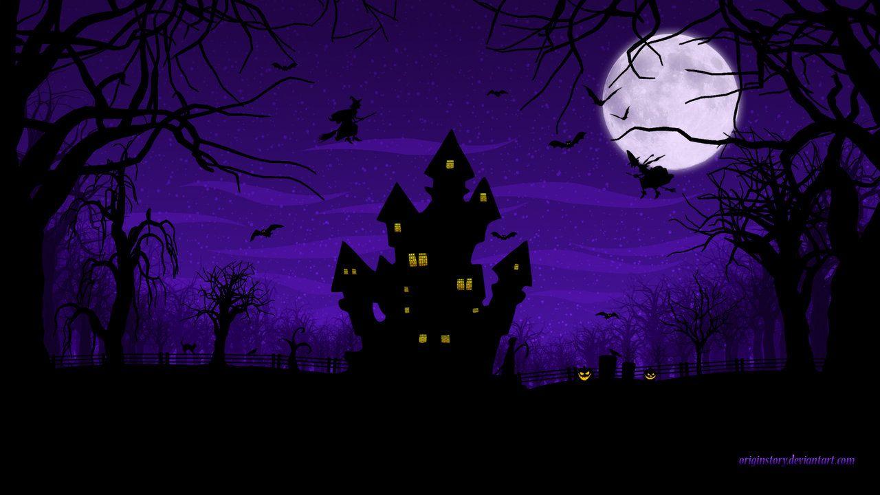 Purple Halloween Wallpapers Wallpaper Cave