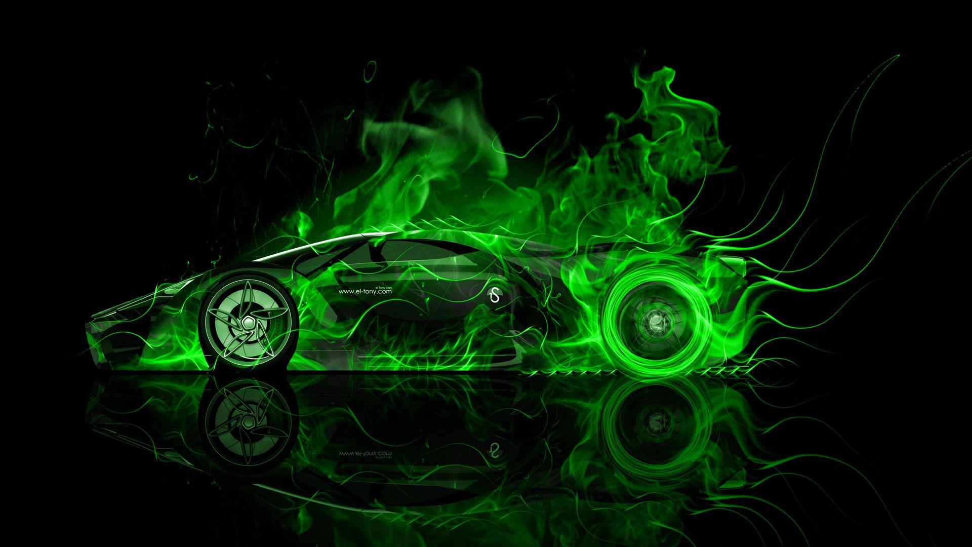 Green Fire Wallpapers Wallpaper Cave