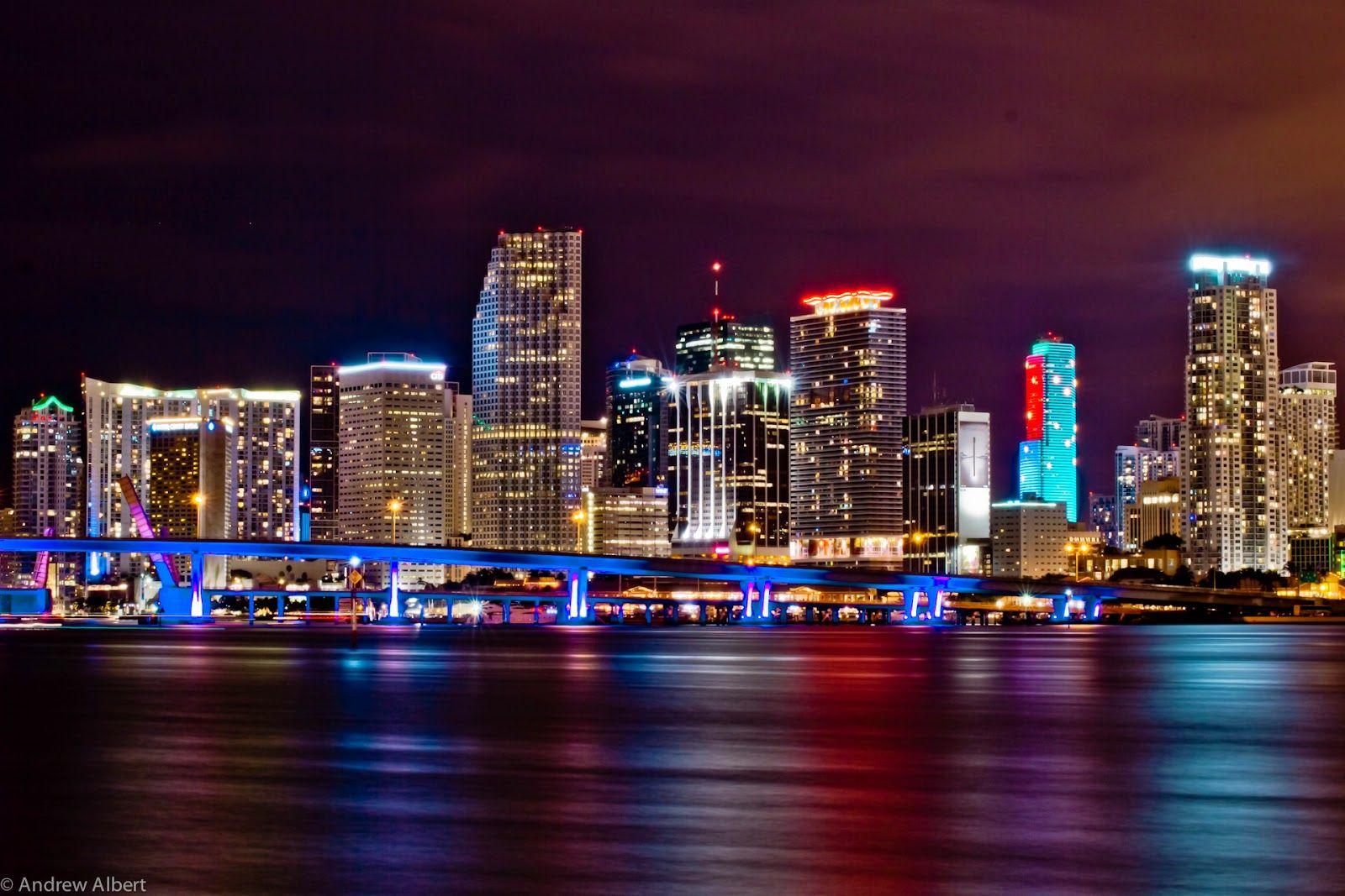 Miami Skyline Wallpapers Wallpaper Cave