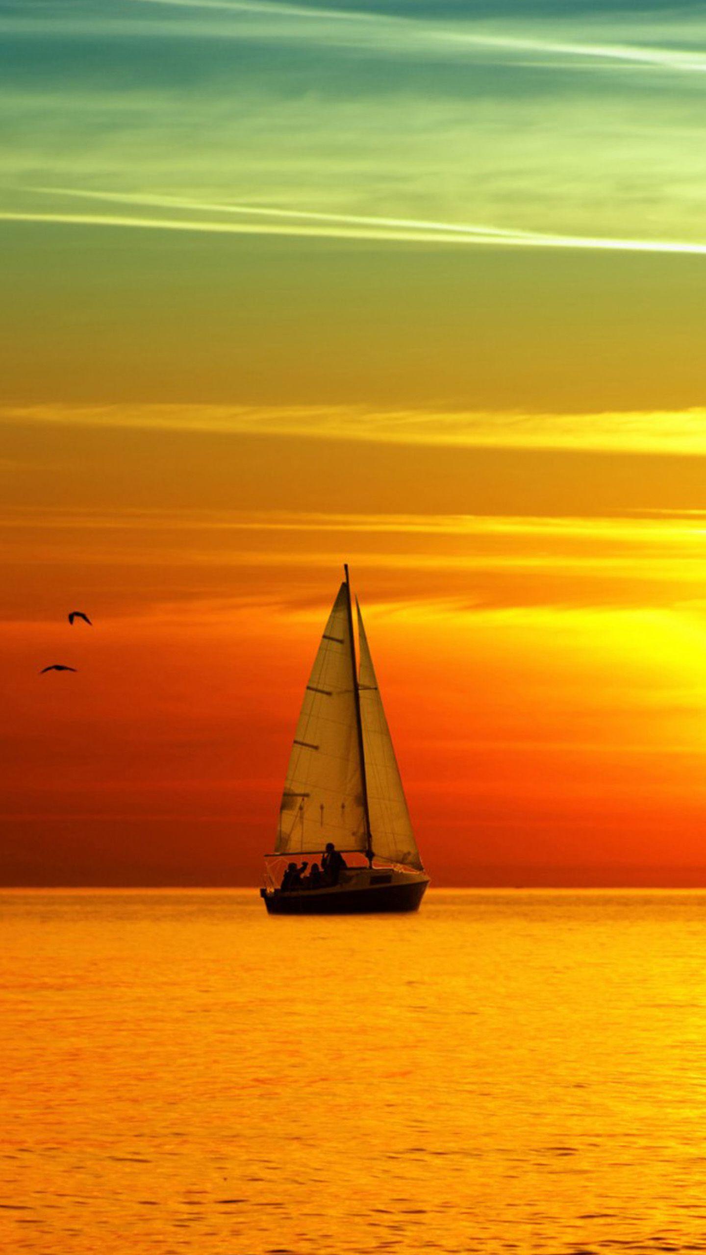 Sunset Sailing Wallpapers Wallpaper Cave