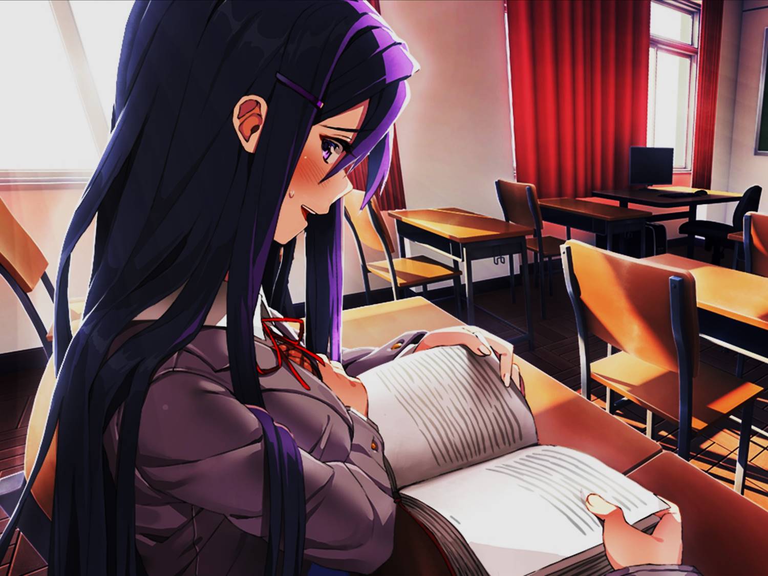 Yuri DDLC Wallpapers Wallpaper Cave