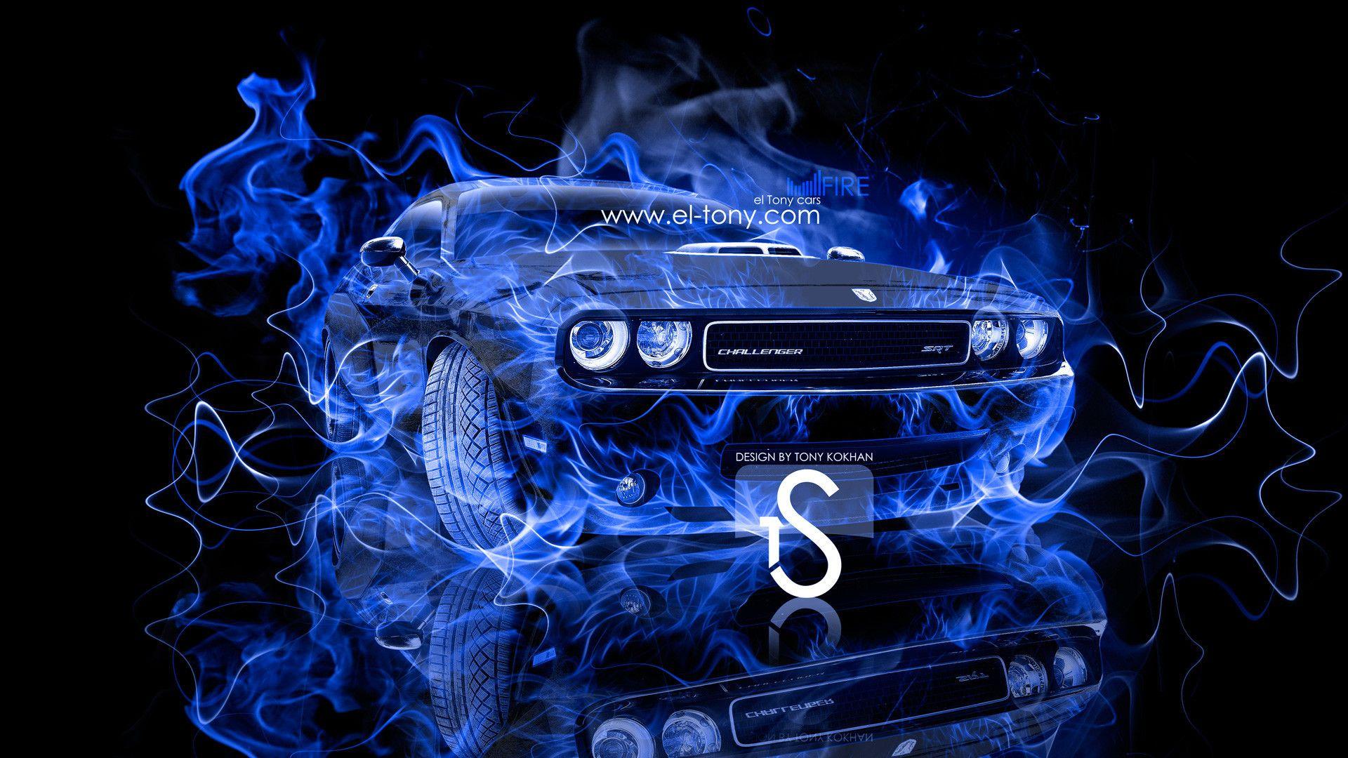 Blue Fire Cars Wallpapers Wallpaper Cave