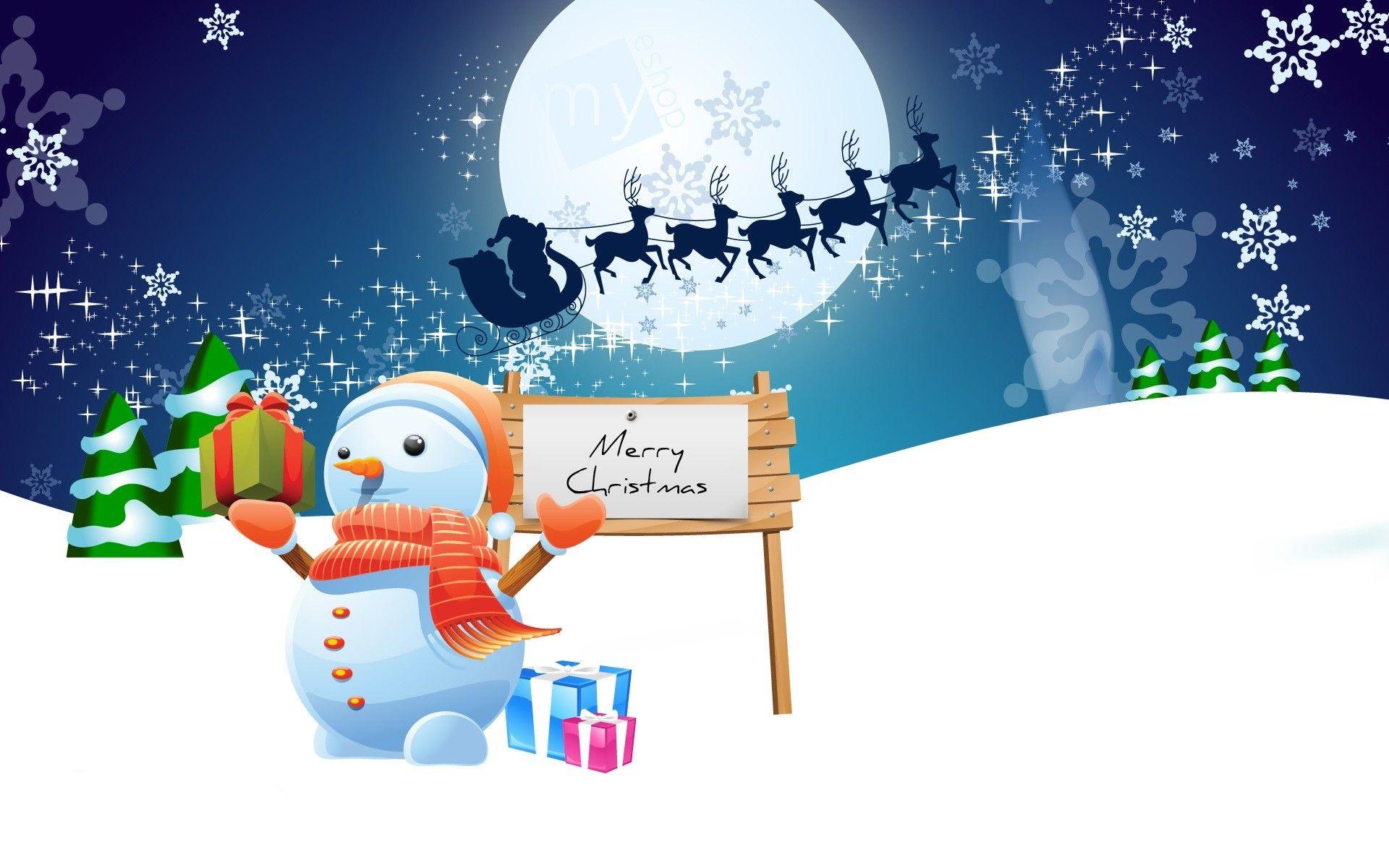 [90+] Christmas Cartoon Wallpapers Desktop WallpaperSafari
