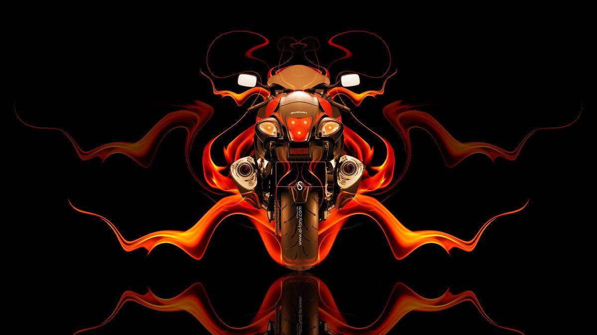 Bike Fire Wallpapers Wallpaper Cave