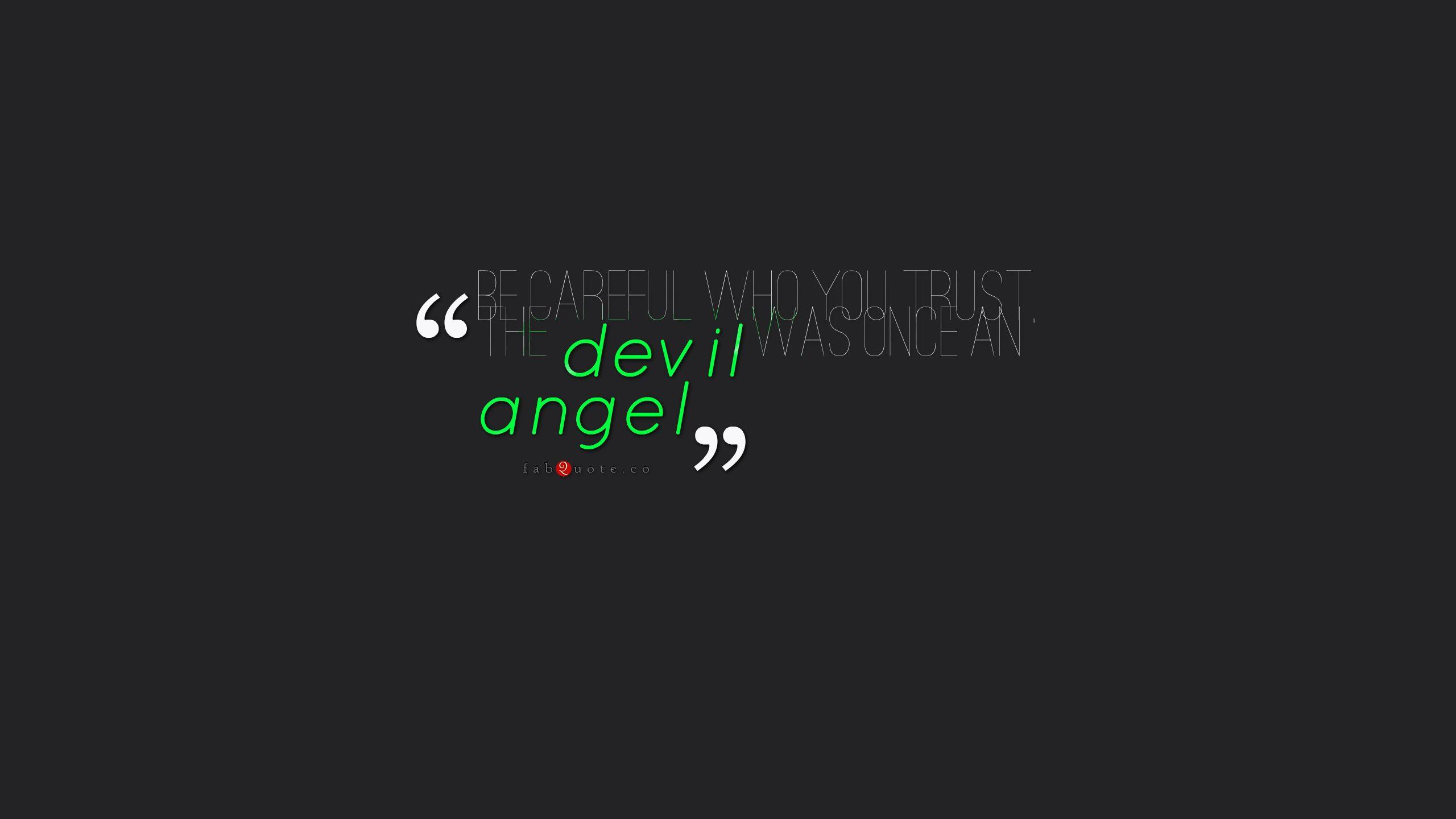 Devil And Angel Quotes