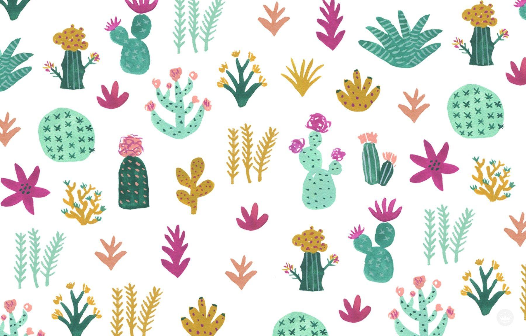 Cute Cactus Wallpapers Wallpaper Cave