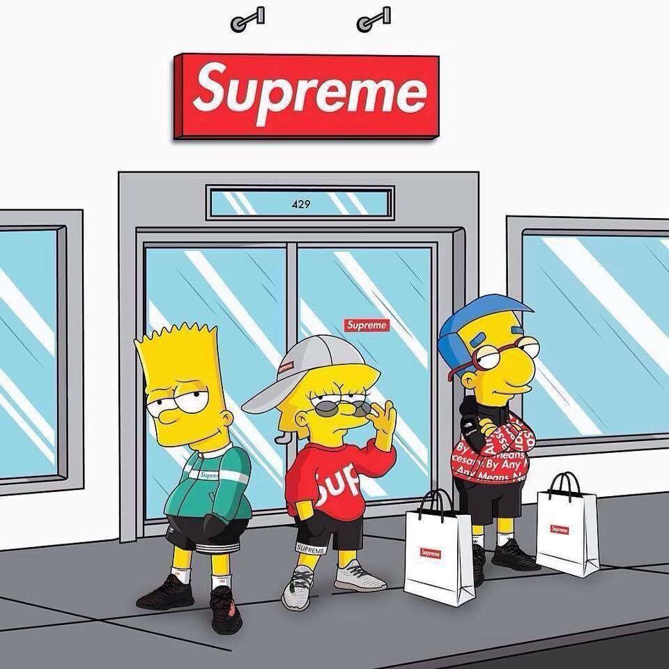 Supreme Simpsons Wallpapers Wallpaper Cave