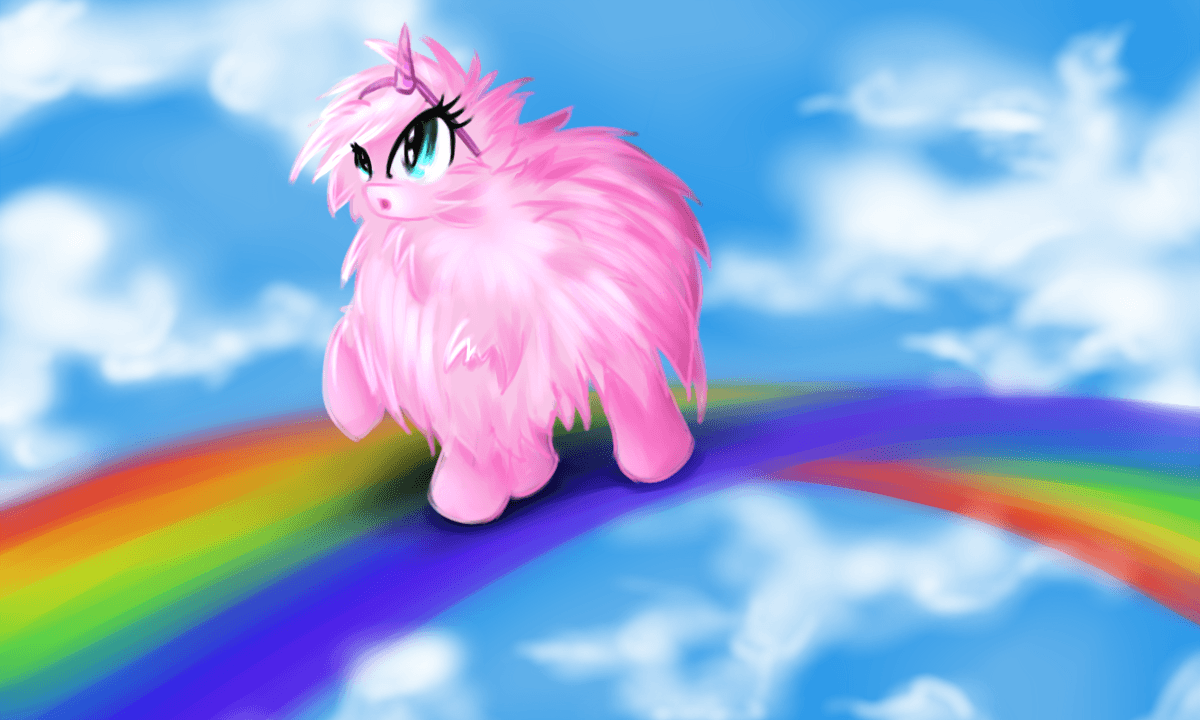 Pink Fluffy Unicorns Dancing On Rainbows Wallpapers Wallpaper Cave