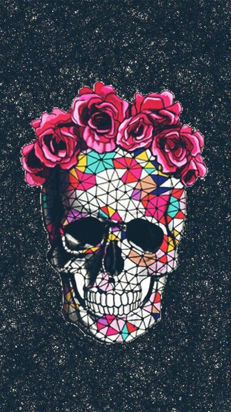 Skull And Roses Wallpapers Wallpaper Cave