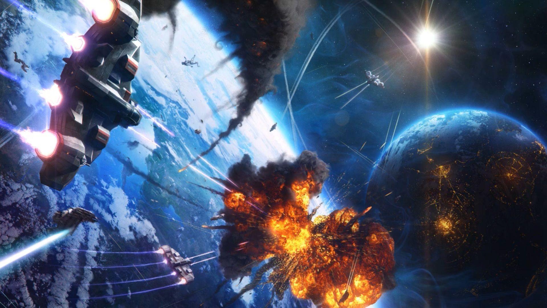 Space Battle Wallpapers Wallpaper Cave