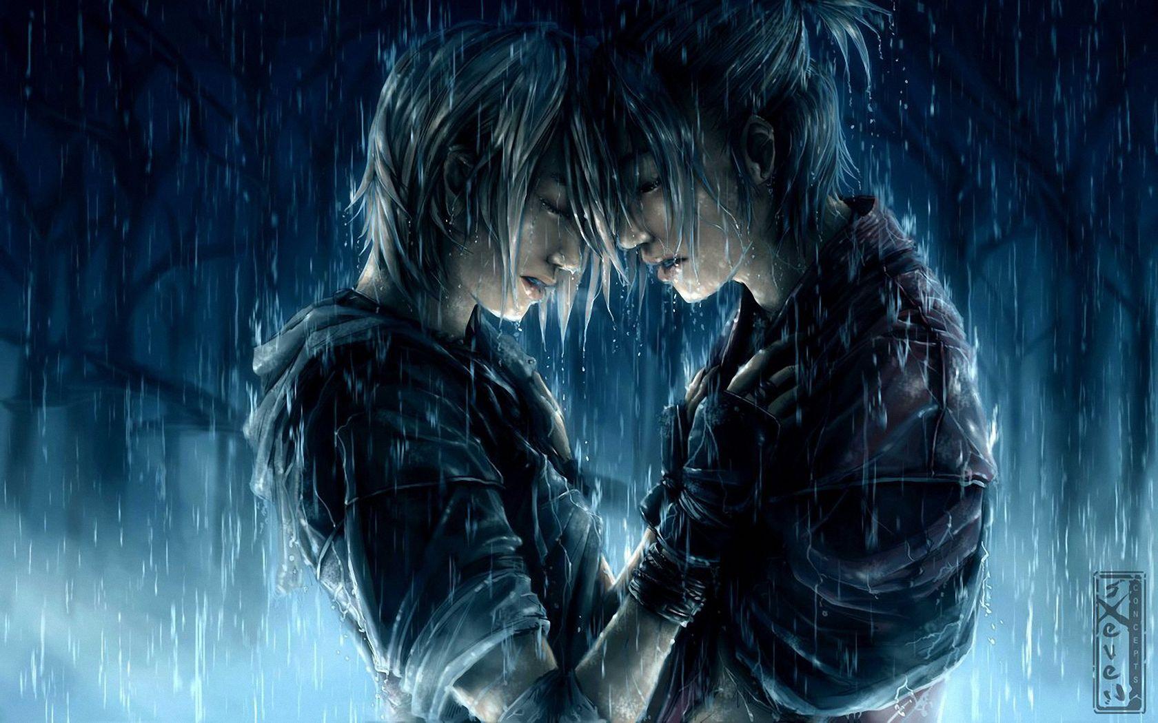 Anime Rain Wallpapers Wallpaper Cave