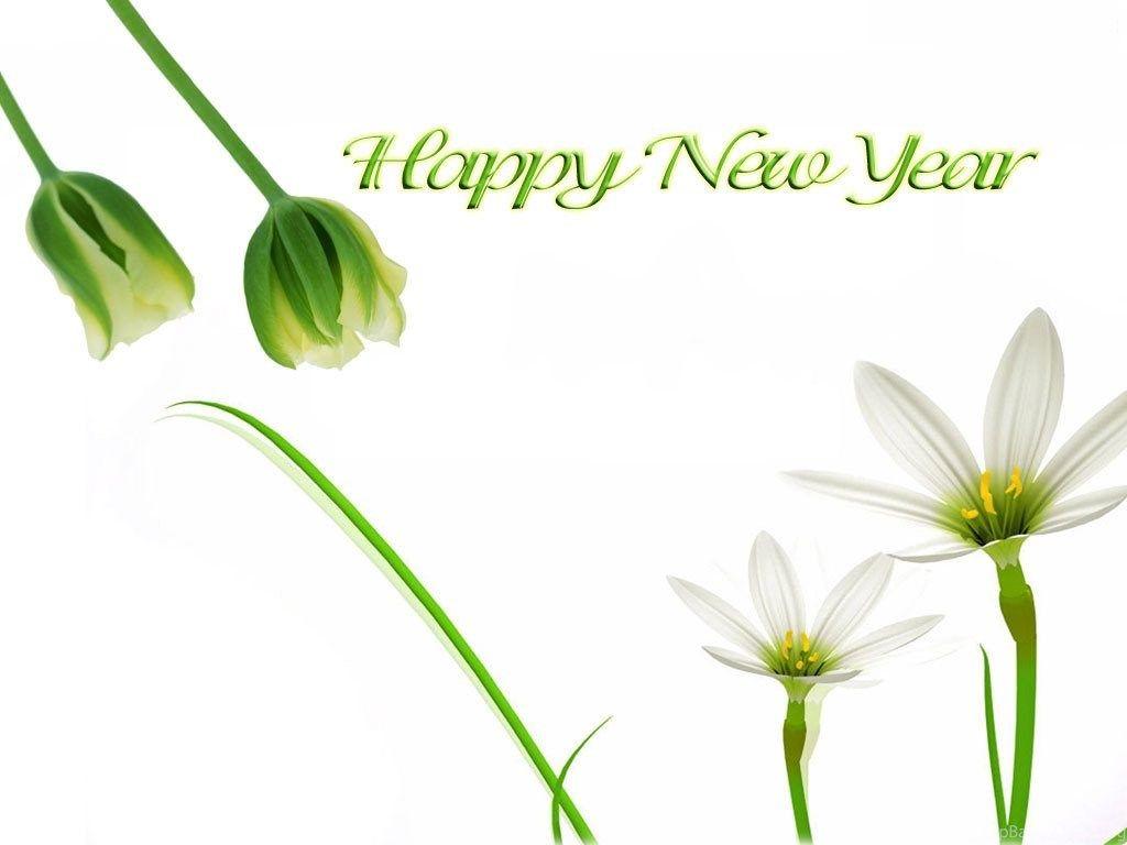 Happy New Year With Flowers Wallpapers Wallpaper Cave