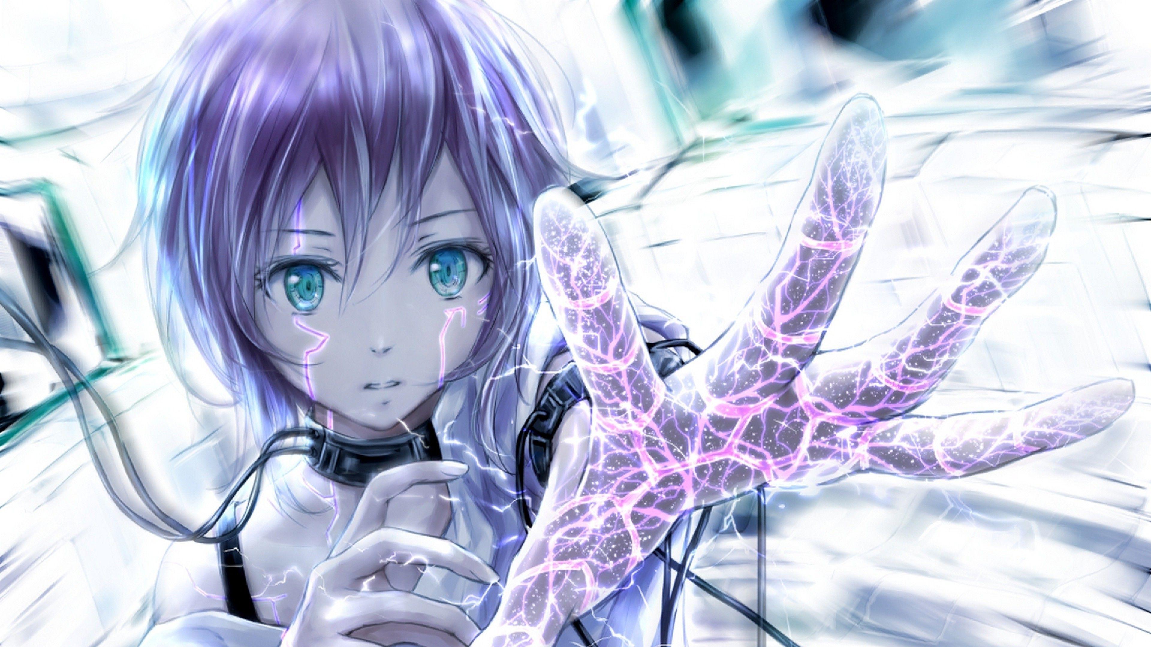 Blue And Purple Anime Wallpapers Wallpaper Cave