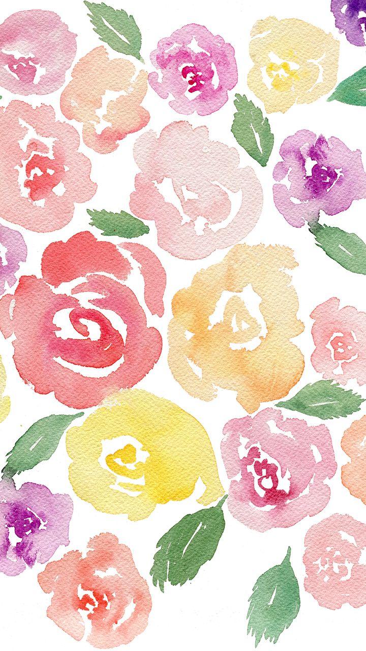 Watercolor Flowers Wallpapers Wallpaper Cave