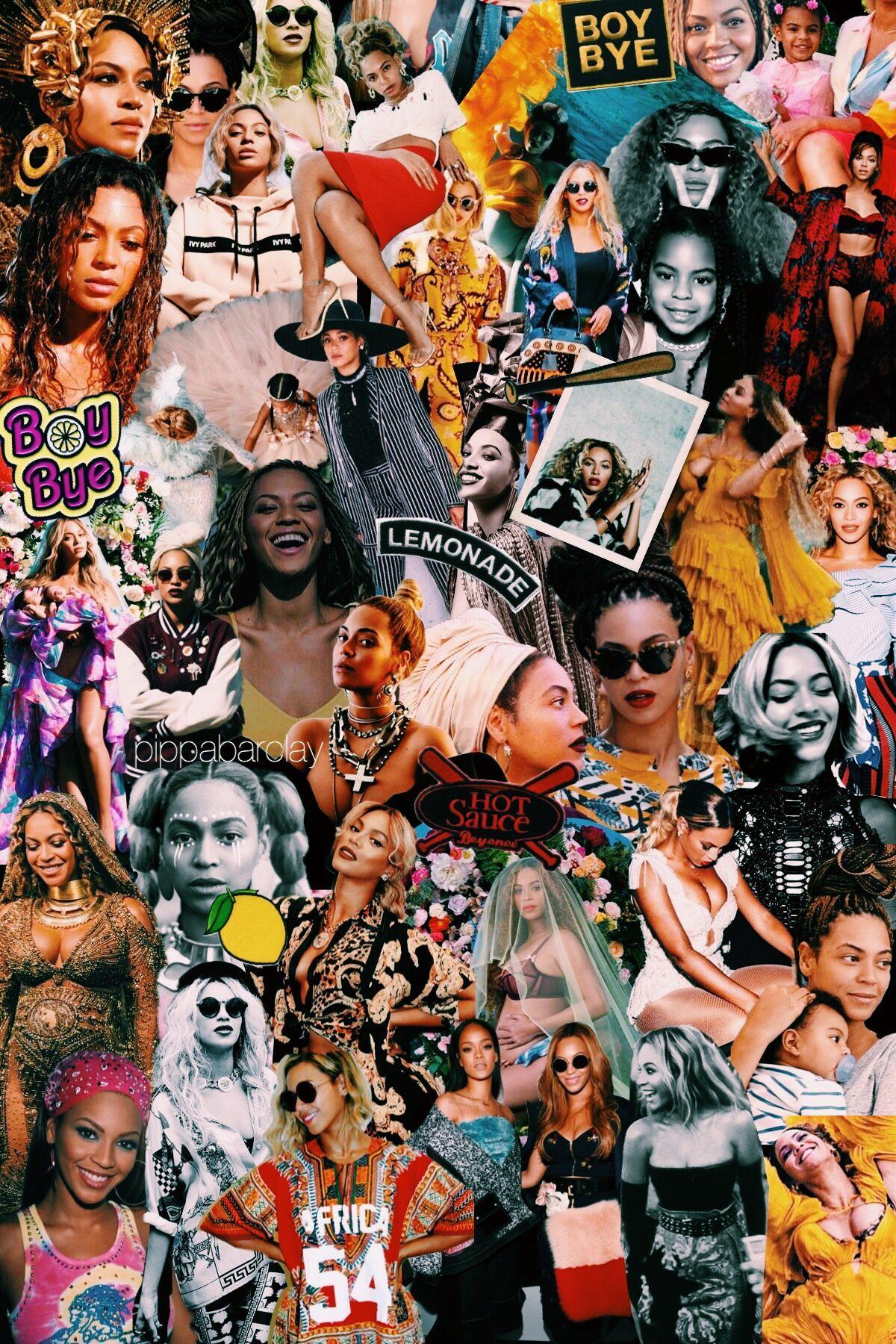 Female Rapper Collage Wallpaper canvasplex