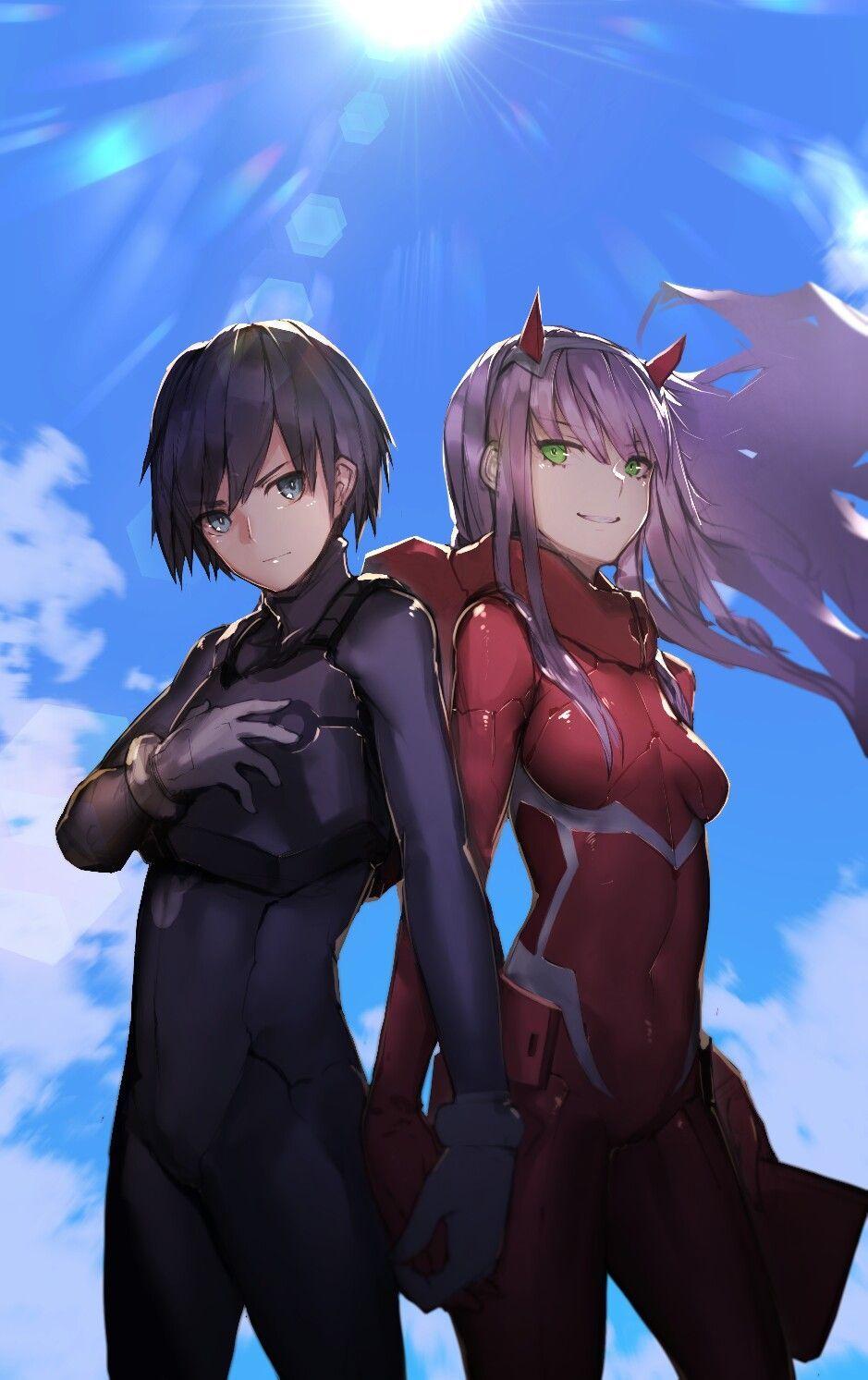 Hiro And Zero Two Wallpapers Wallpaper Cave