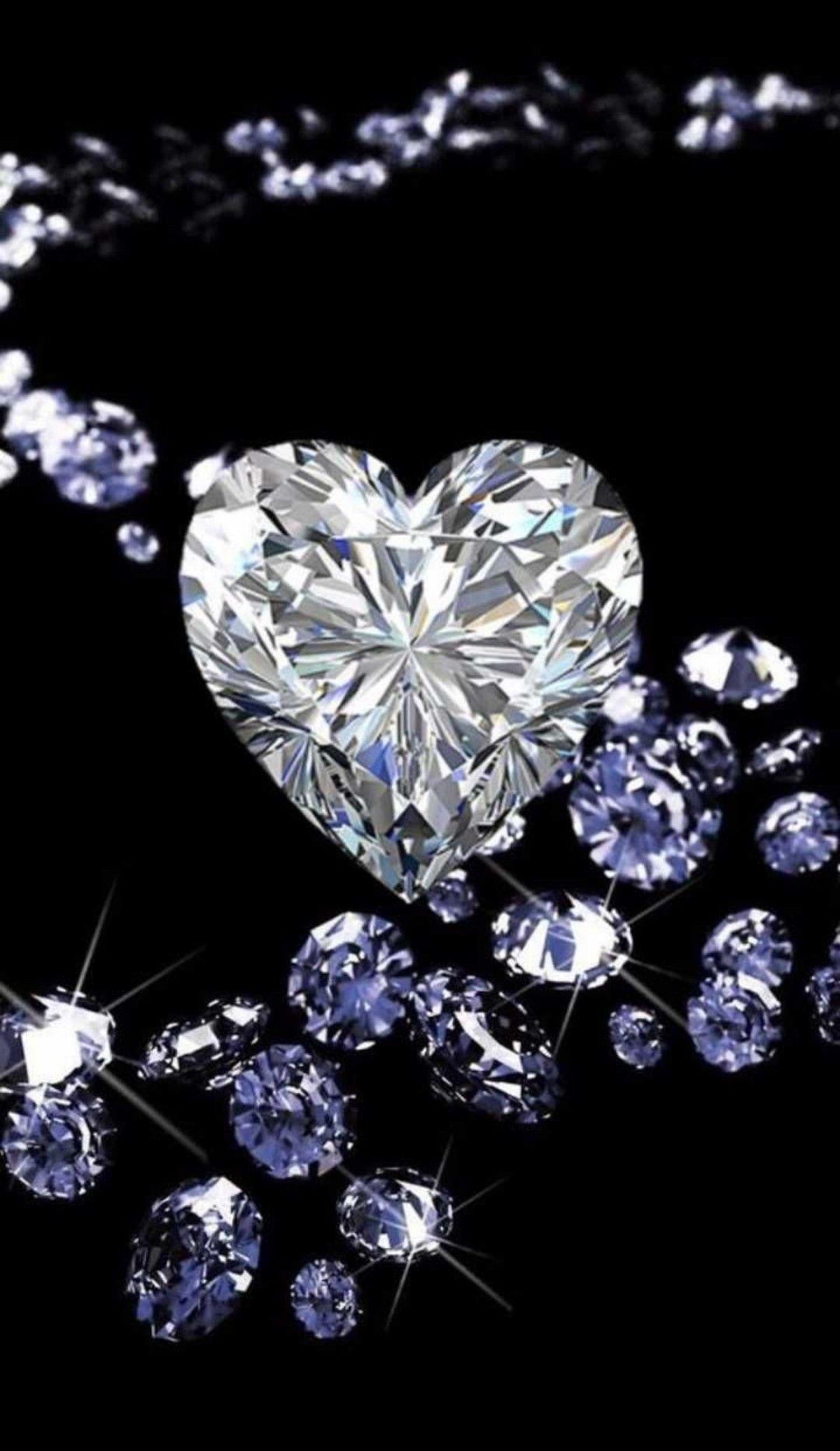 Heart Diamond Wallpapers Wallpaper Cave