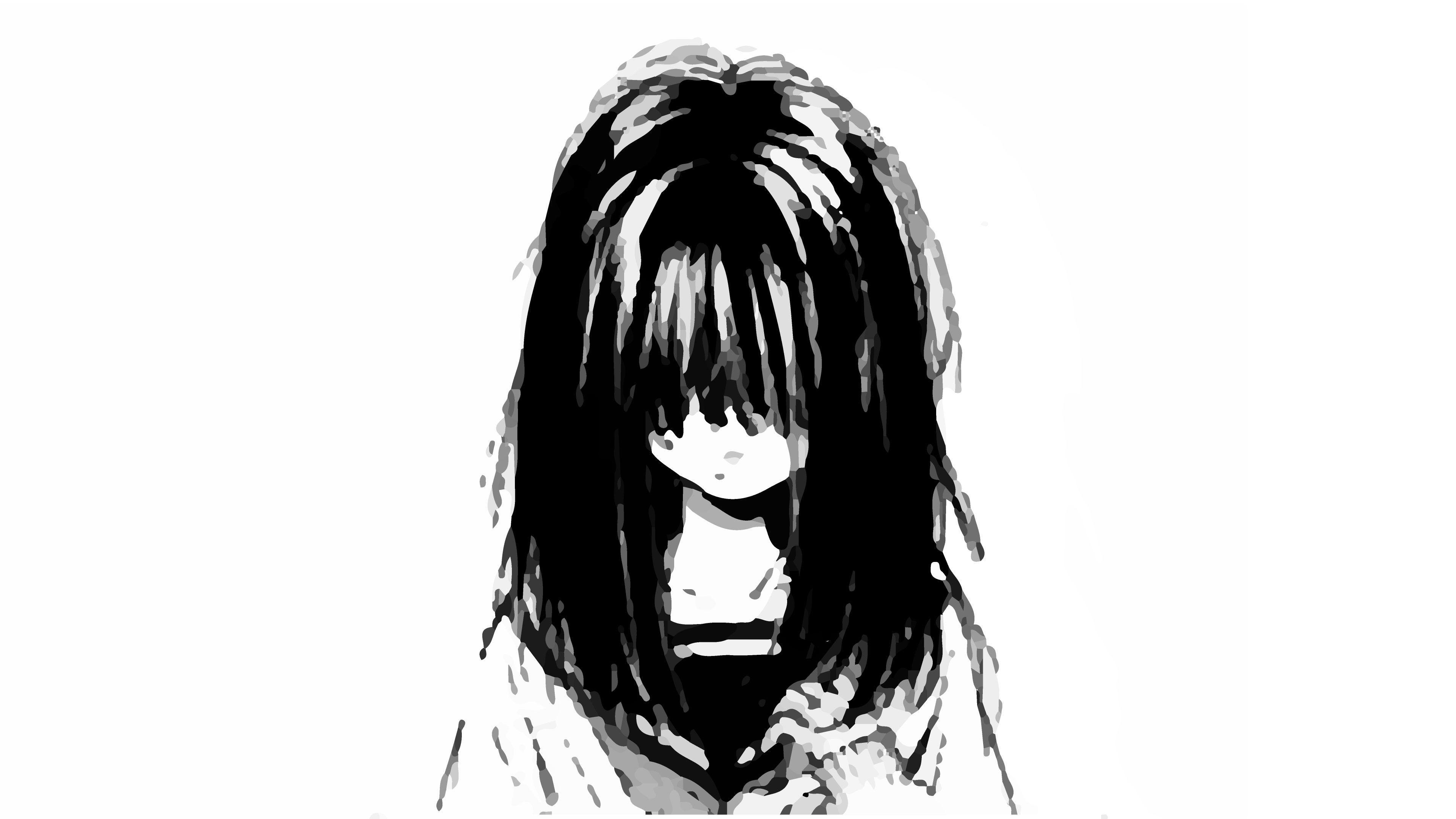 Anime Sad Black And White Wallpapers Wallpaper Cave