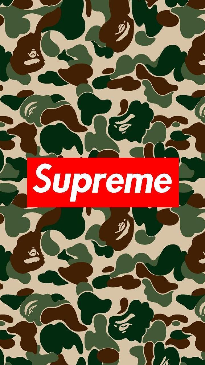 Supreme Camo Wallpapers Wallpaper Cave
