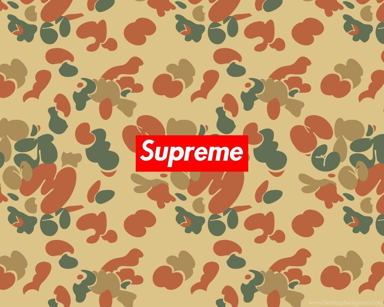 Supreme Blue Camo Wallpaper
