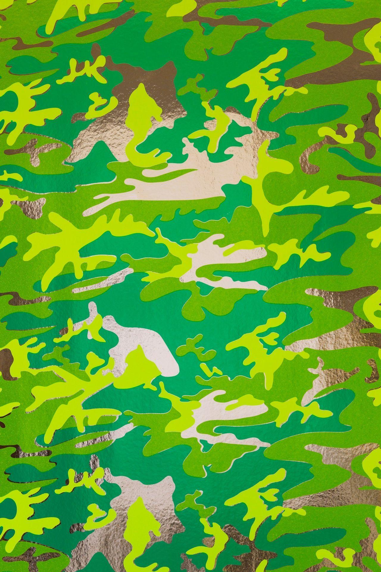 Lime Green Camo Wallpaper