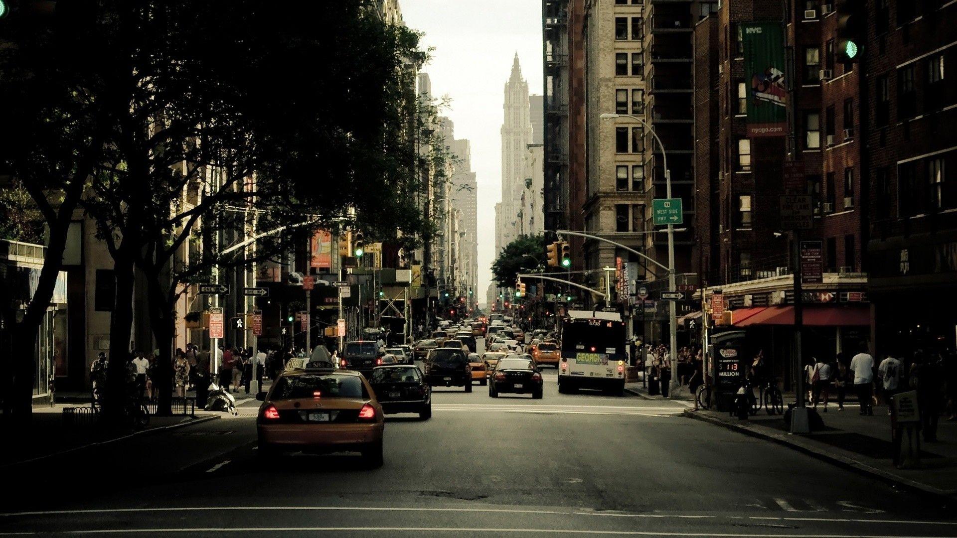New York City Street Wallpapers Wallpaper Cave