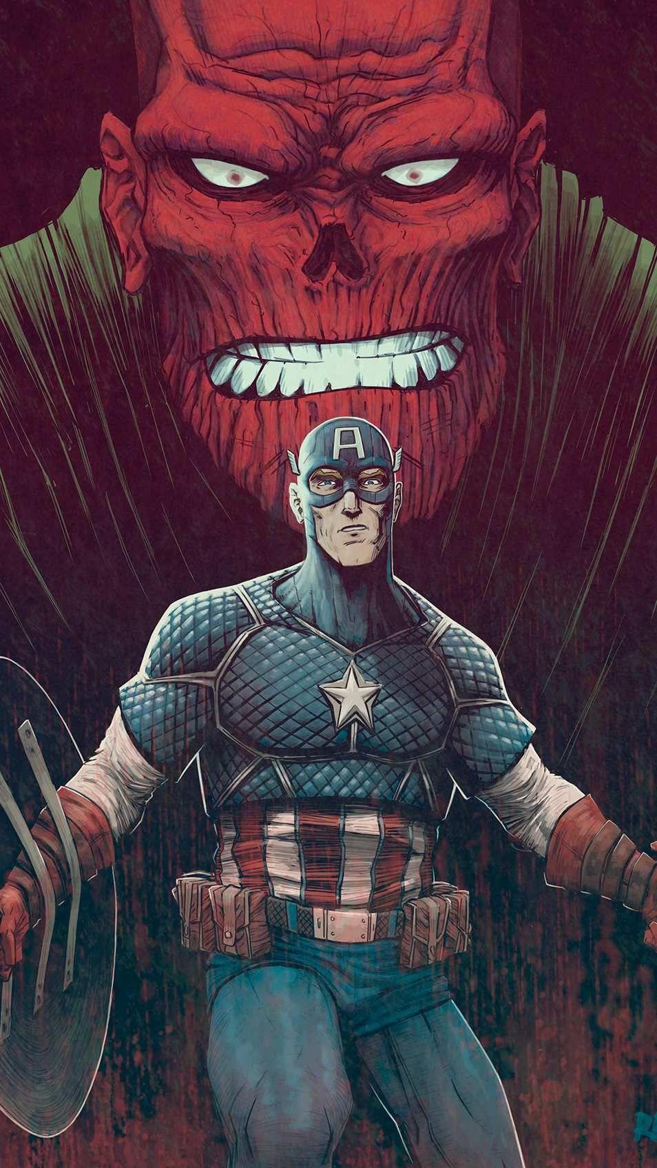 Captain America Red Skull Wallpapers Wallpaper Cave