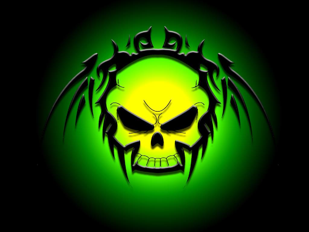 Neon Skull Wallpapers Wallpaper Cave