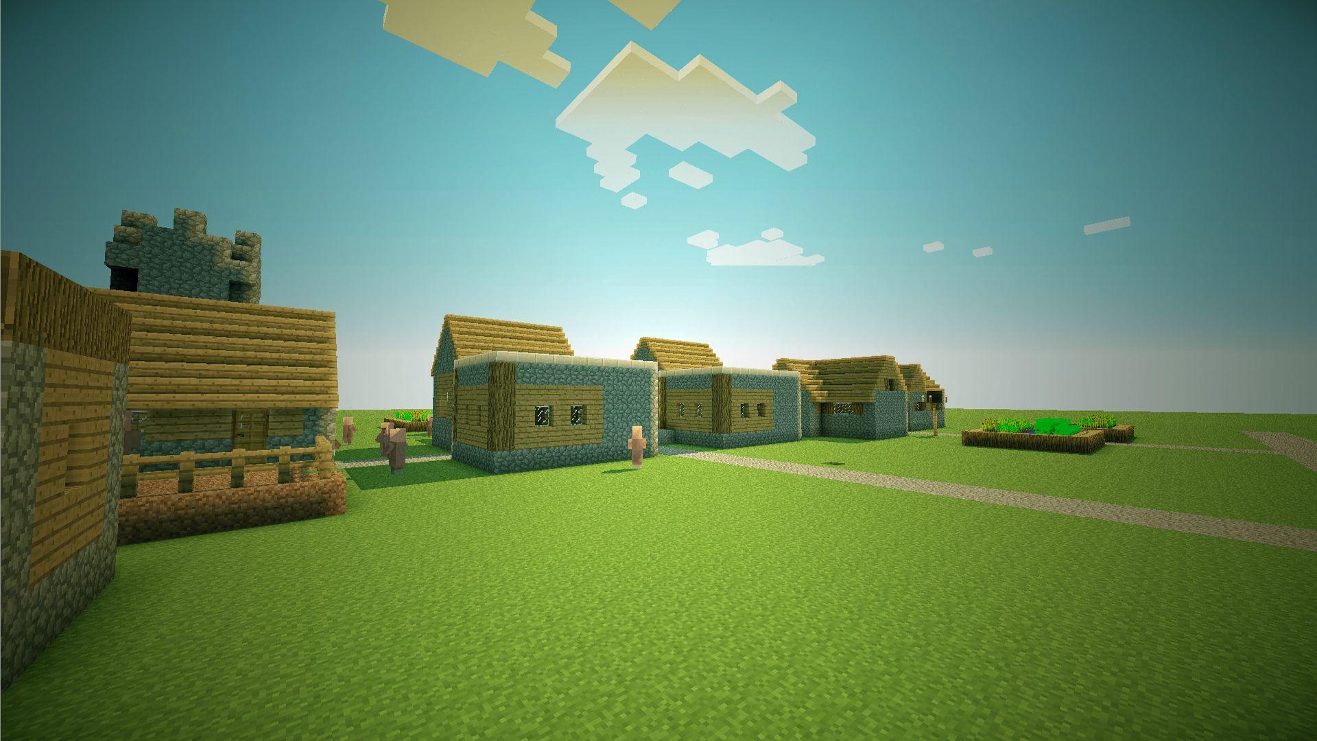 Minecraft Village Wallpapers Wallpaper Cave