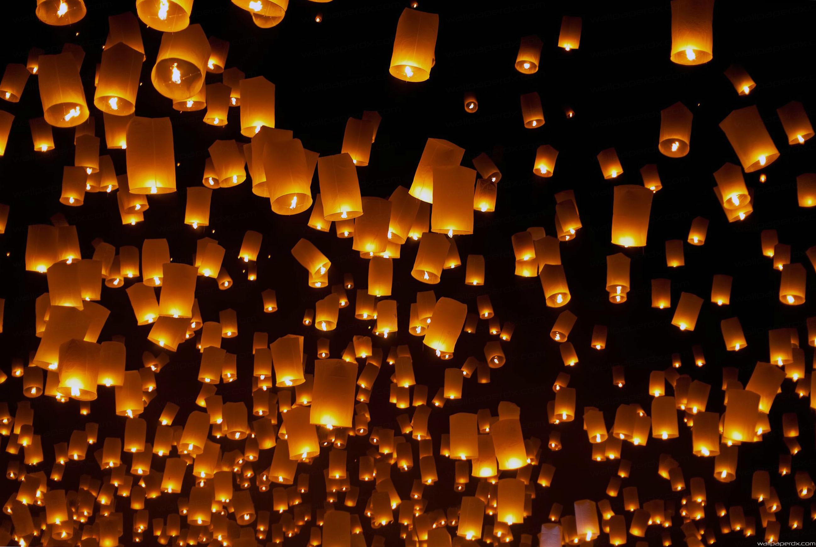 Floating Lanterns Festival Wallpapers Wallpaper Cave