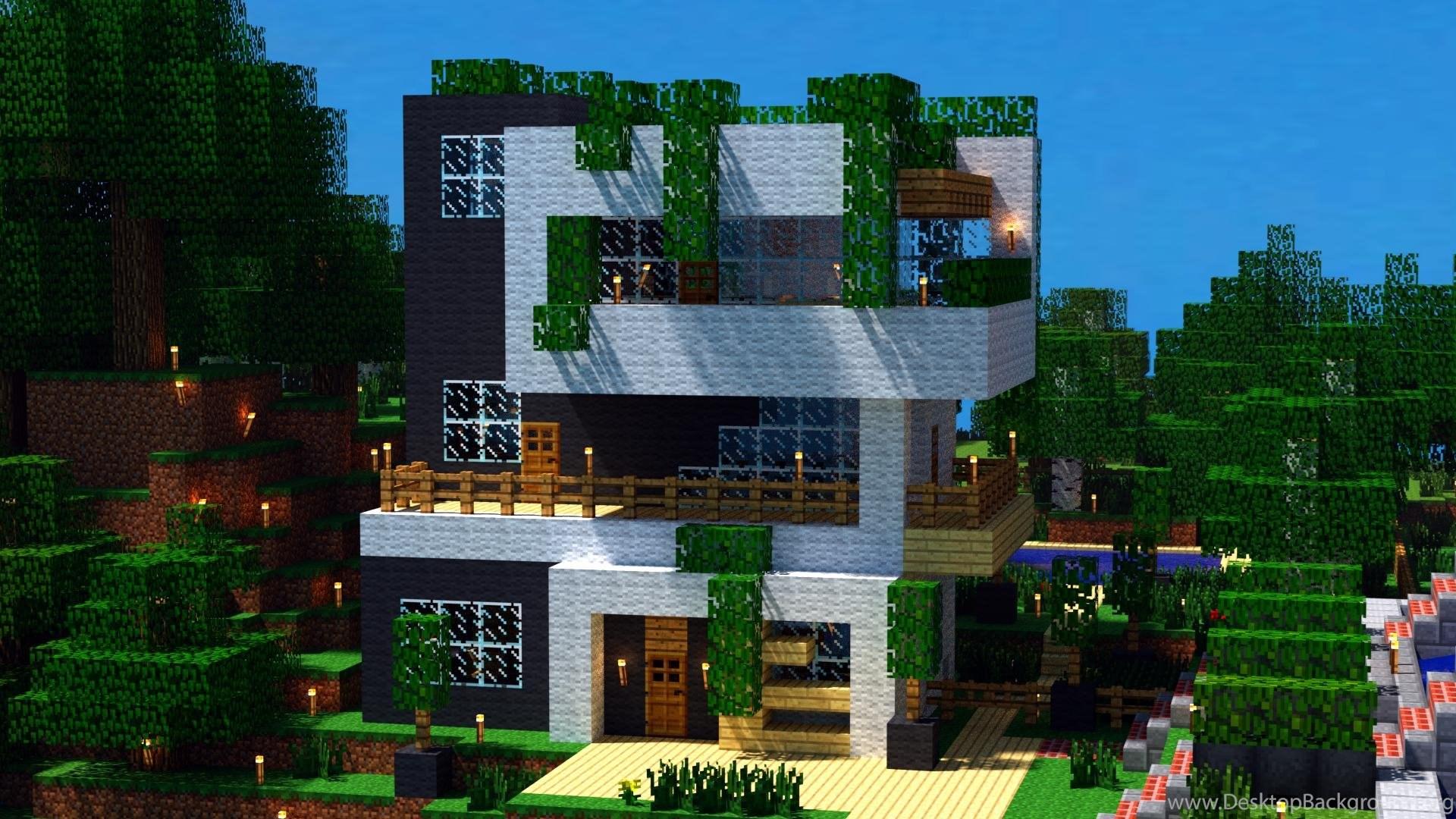 Minecraft House Wallpapers Wallpaper Cave