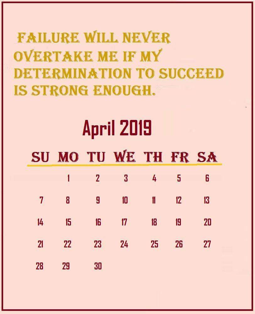 April 2019 Calendar Wallpapers Wallpaper Cave