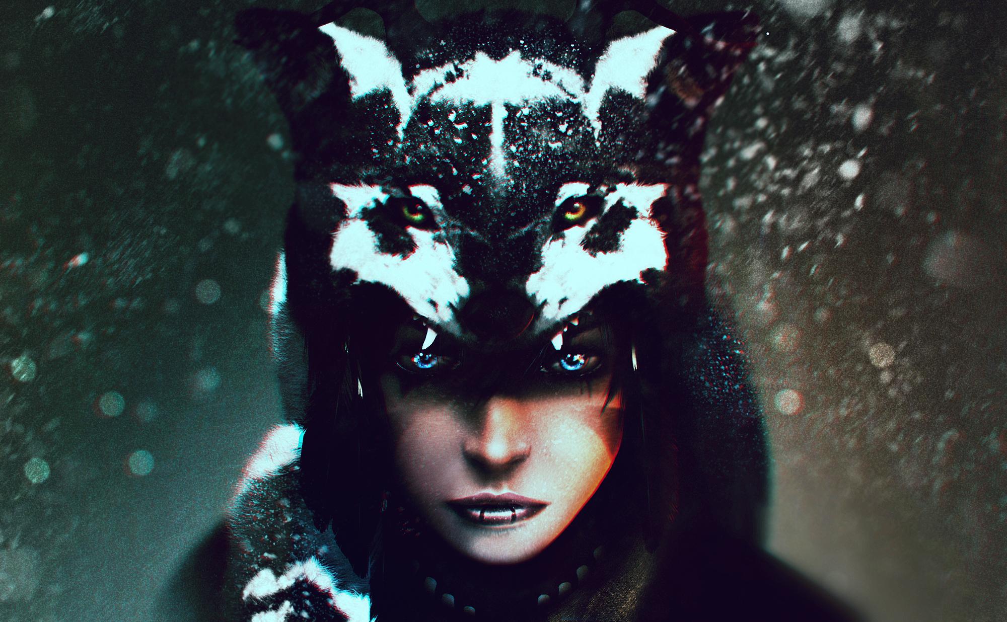 Wolf Girl Wallpapers Wallpaper Cave