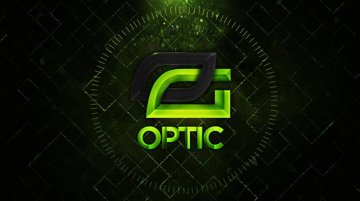 Optic Gaming Green Wall Logo