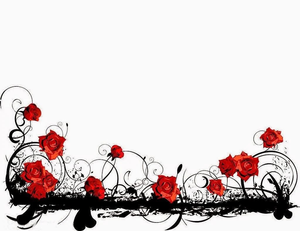 Red And Black Wallpaper Border
