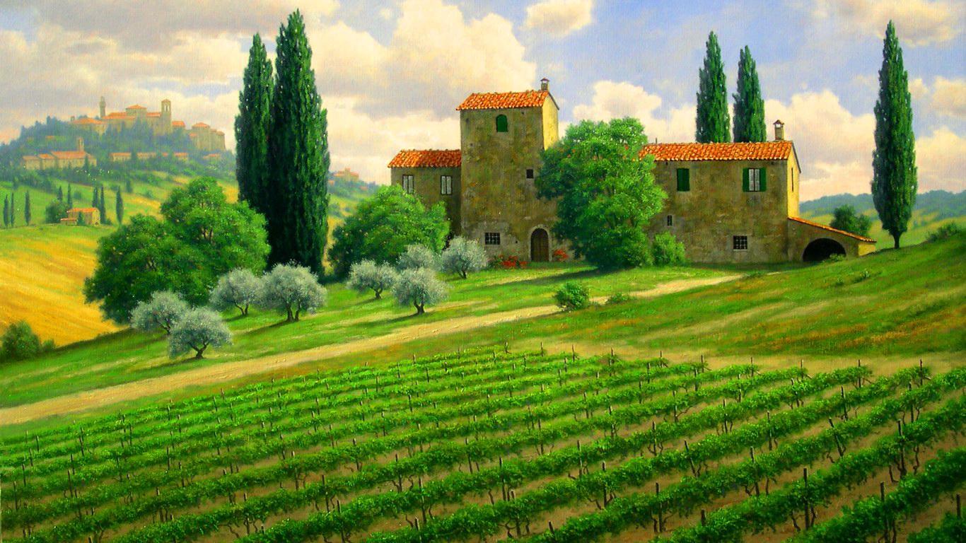 Tuscan Countryside Wallpapers Wallpaper Cave