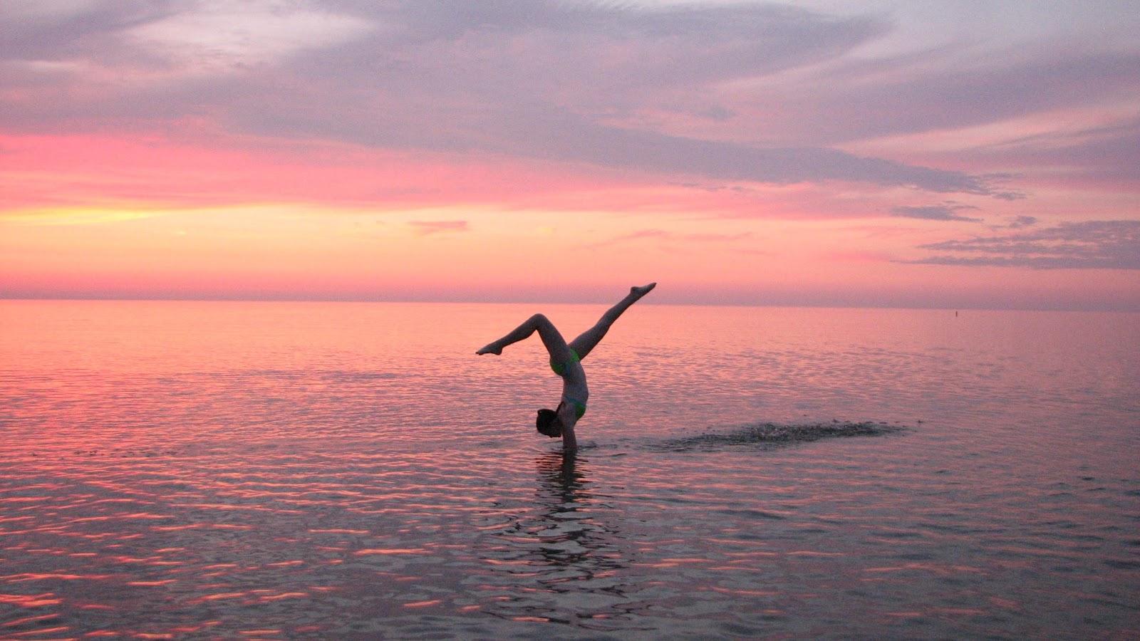 Gymnastics Sunset Wallpapers Wallpaper Cave