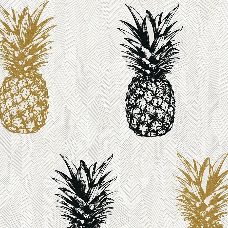 Gold Pineapple Wallpapers Wallpaper Cave