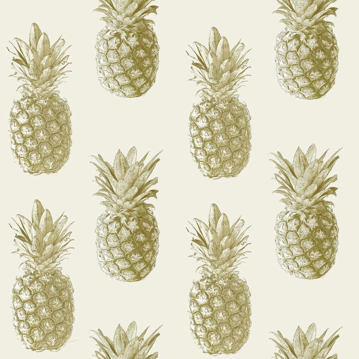 Gold Pineapple Wallpapers Wallpaper Cave