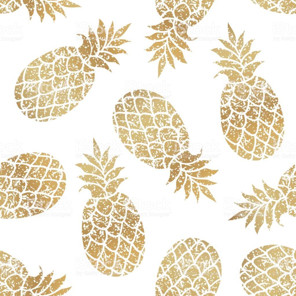 Gold Pineapple Wallpapers Wallpaper Cave