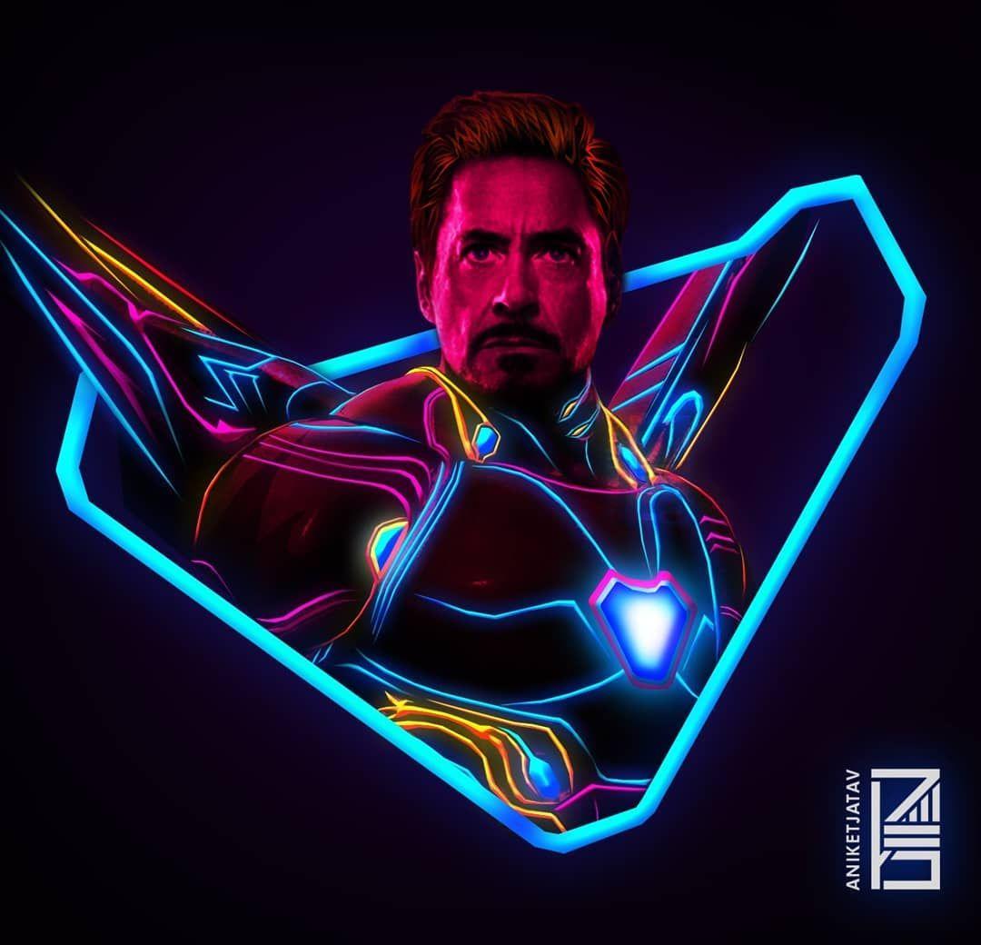 Neon Avengers Wallpapers Wallpaper Cave