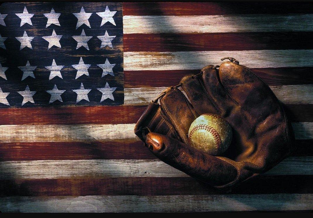 American Flag Baseball Wallpapers Wallpaper Cave